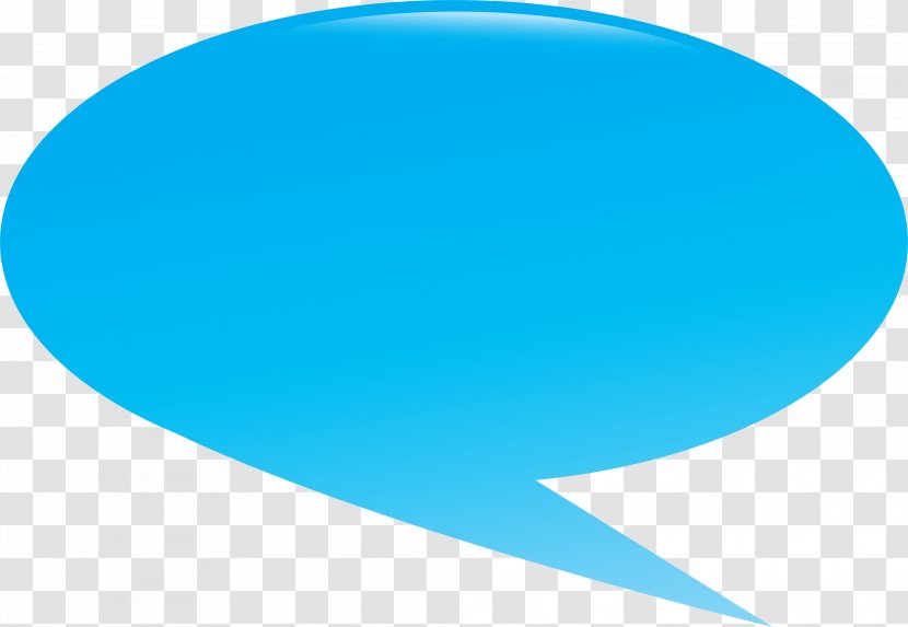 Speech Balloon Dialog Box - Blue - Sphere Transparent PNG