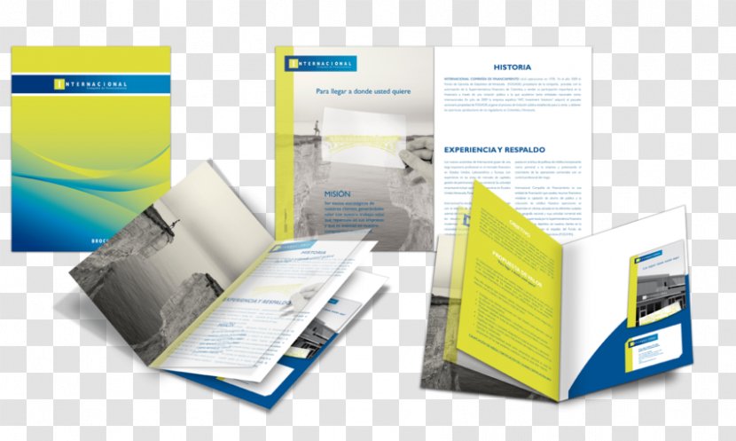 Brand Computer Software - Brochure Mockup Transparent PNG