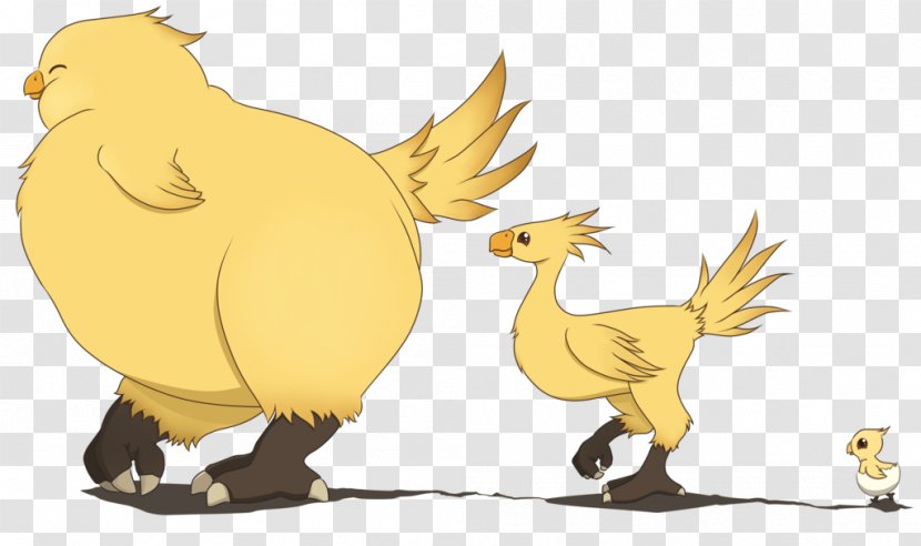 Rooster Fan Art Drawing Chicken - Yellow - Chocobo Illustration Transparent PNG