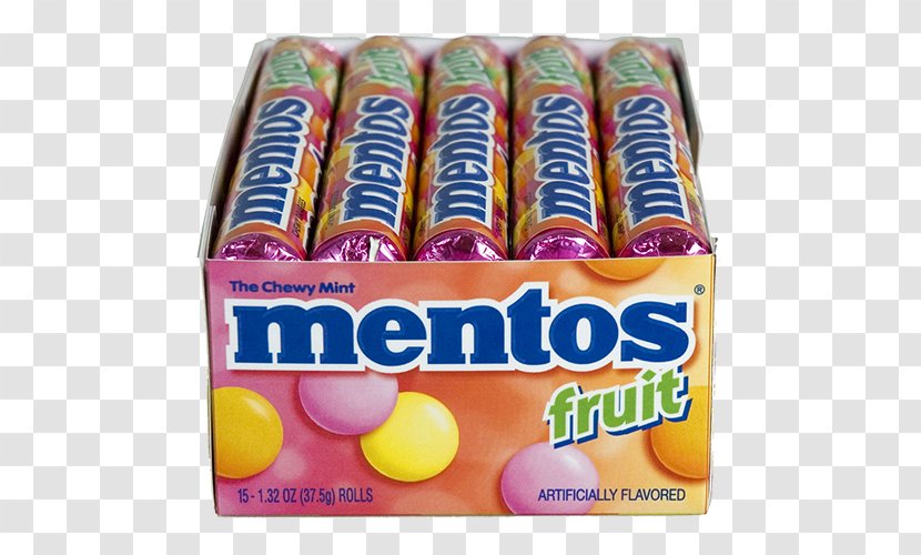 Candy Mentos Flavor Mint Strawberry Transparent PNG