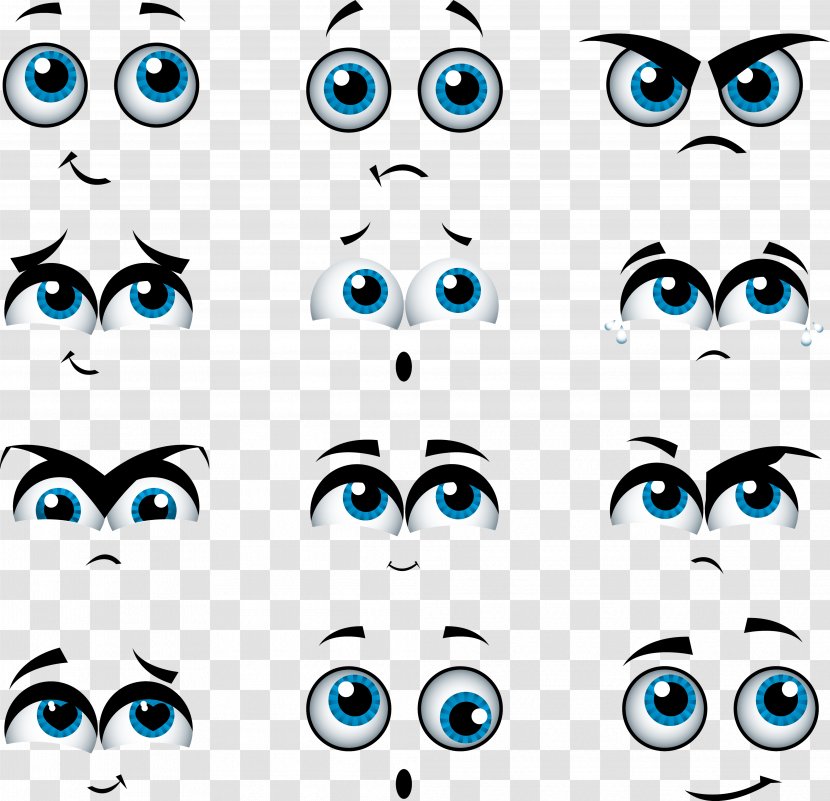 Eye Drawing Royalty-free Stock Photography Clip Art - Cartoon - Various Comics Transparent PNG