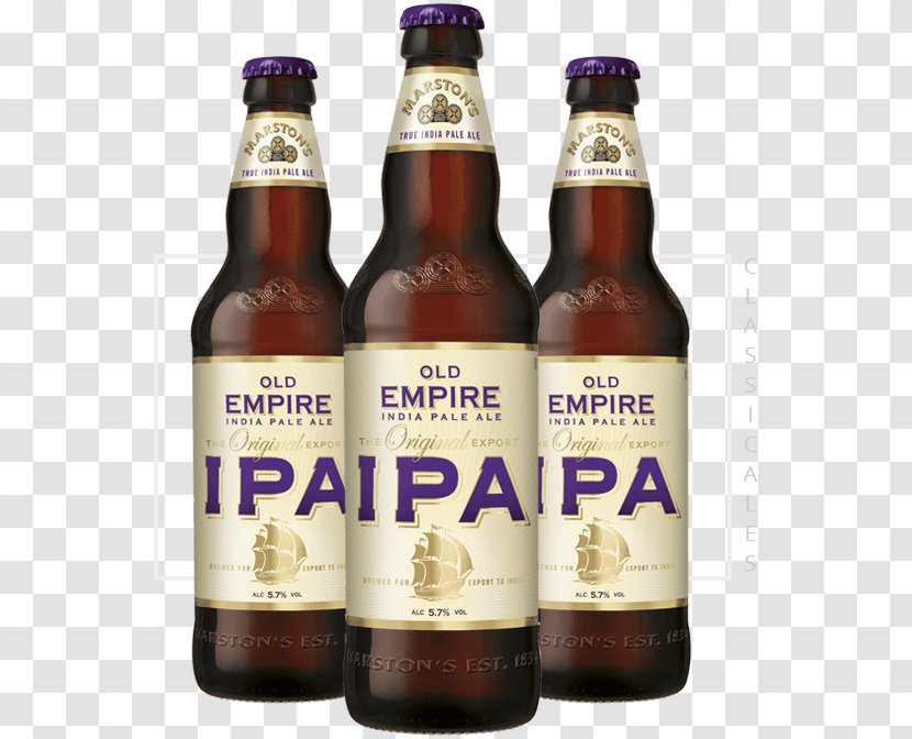 India Pale Ale Beer Marston's Old Empire - Alcoholic Beverage Transparent PNG