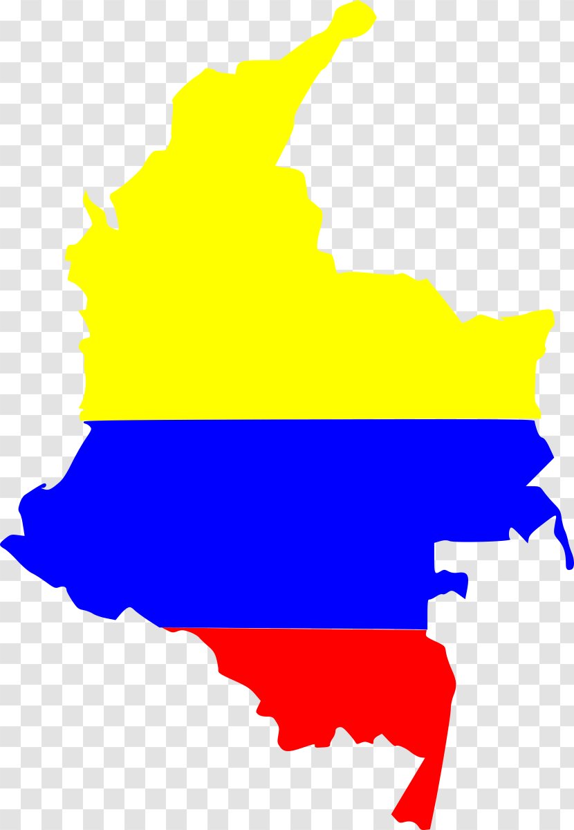 Flag Of Colombia Gran World Map - Area Transparent PNG