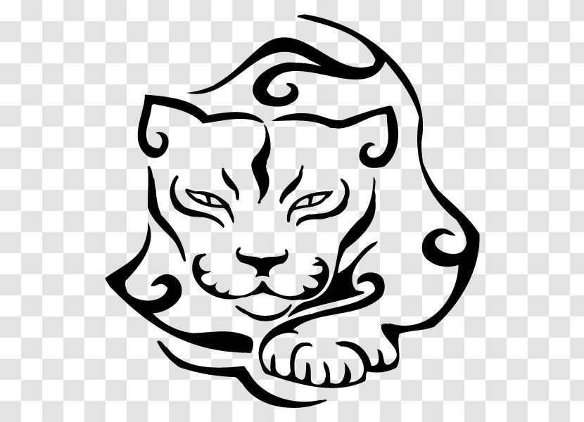 Cougar Black Panther Lion Leopard Clip Art - Sketch Transparent PNG