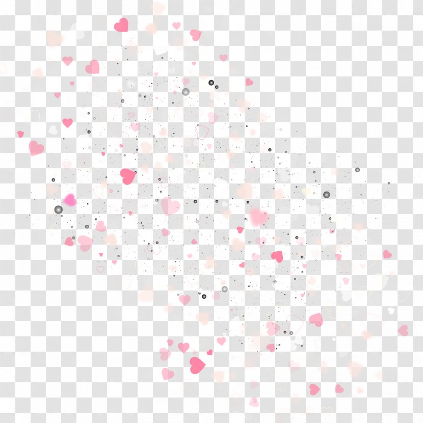 Heart - Triangle - Pink Broken Seamless Background Vector Material Transparent PNG