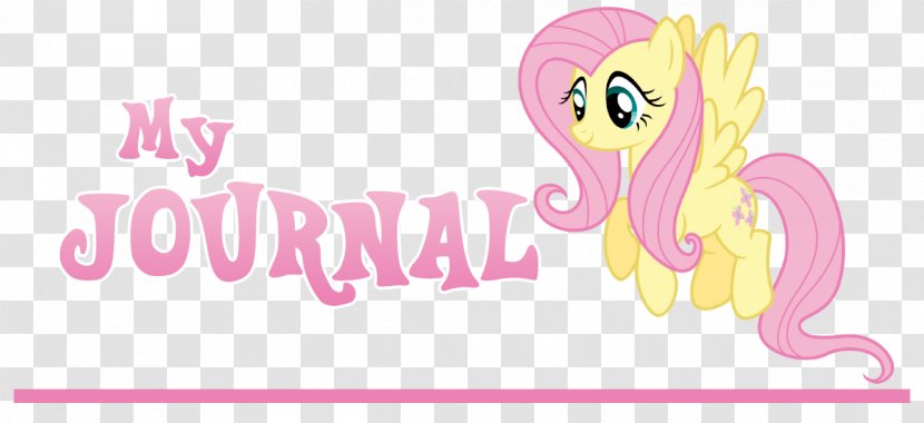 Welcome To My Journal Fluttershy Clip Art - Flower - Woodland Banner Transparent PNG