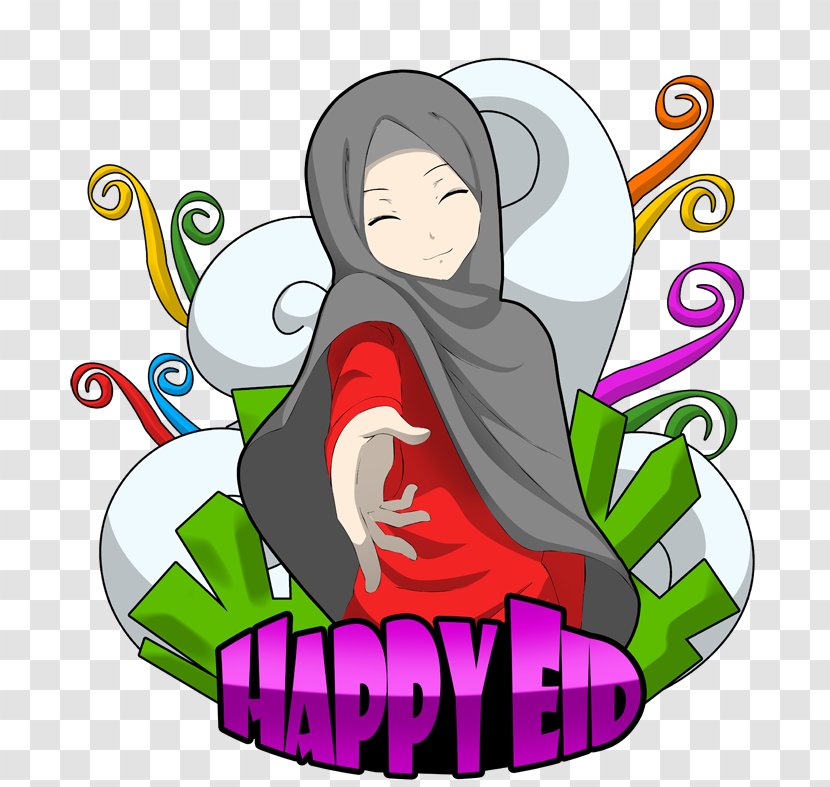 Eid Mubarak Al-Fitr Al-Adha Animation - Silhouette Transparent PNG