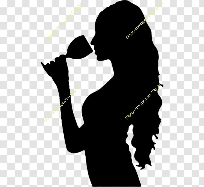 Wine Alcoholic Drink Drinking - Silhouette Transparent PNG