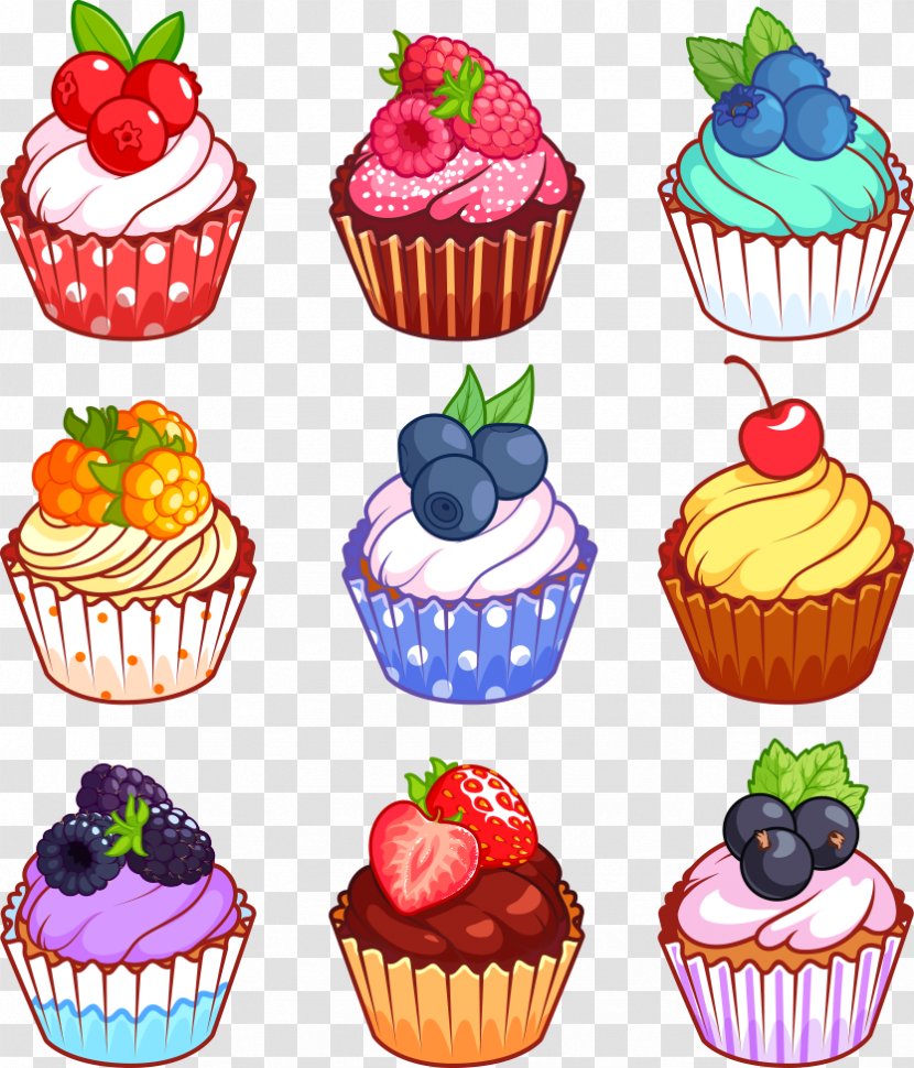 Cupcake Muffin Gugelhupf Cartoon - Food - Vector Fruit Transparent PNG
