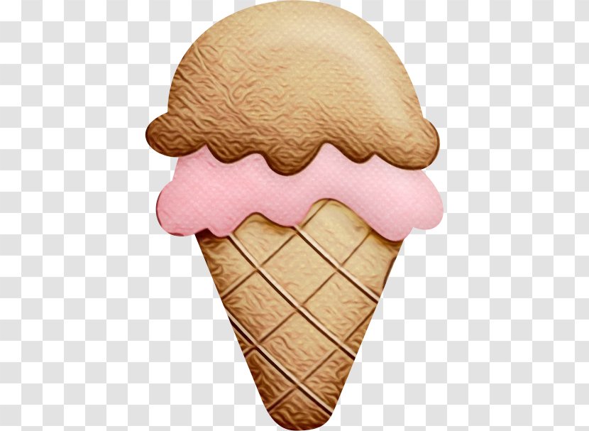 Ice Cream Cone Background - Moustache Chocolate Transparent PNG