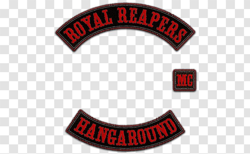 Embroidered Patch Motorcycle Club Rocker Biker Kutte - Trademark Transparent PNG