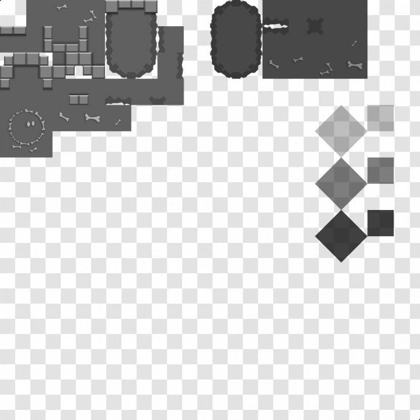 Teeworlds Tile-based Video Game JSON Pattern - Black And White - Solid Transparent PNG