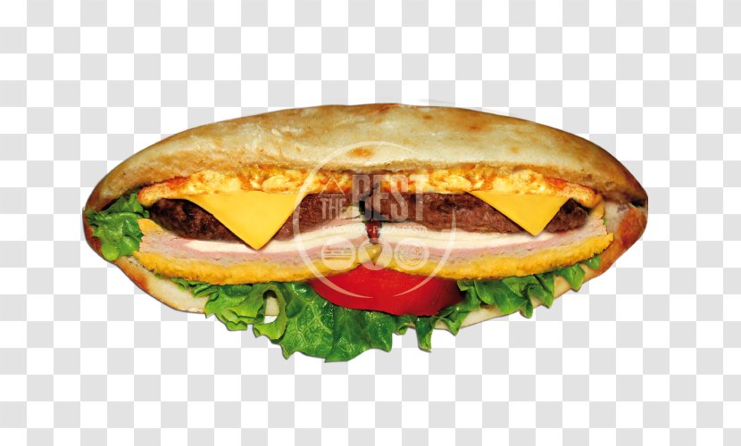 Bánh Mì Cheeseburger Breakfast Sandwich Ham And Cheese Bocadillo - Burger Top Transparent PNG