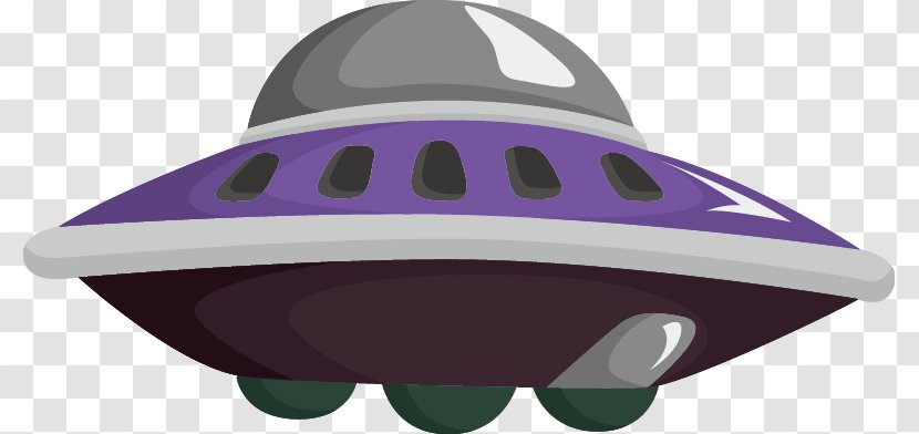 Unidentified Flying Object Cartoon Extraterrestrial Life Illustration - Purple - UFO Transparent PNG