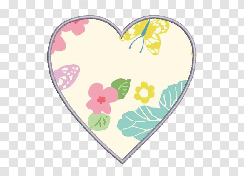 Appliqué Machine Embroidery Design Pattern - Flower - Valentine Mug Rugs Transparent PNG