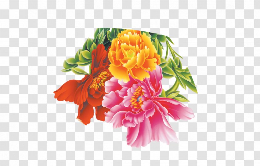 Flower Moutan Peony Floral Design - Spring Transparent PNG