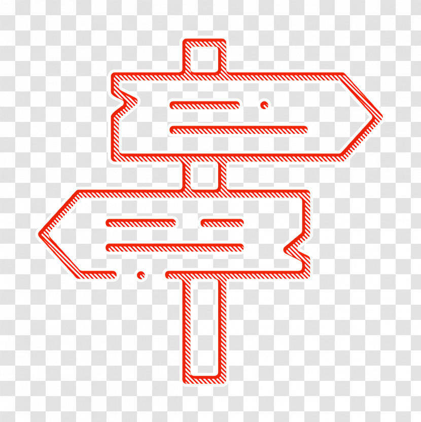 Road Icon Location Icon Signpost Icon Transparent PNG