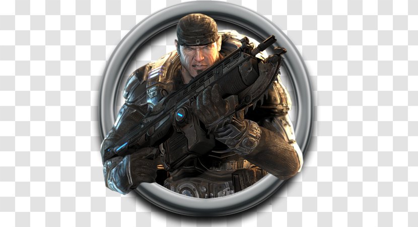 Gears Of War 2 3 4 Xbox 360 - Marcus Fenix Transparent PNG