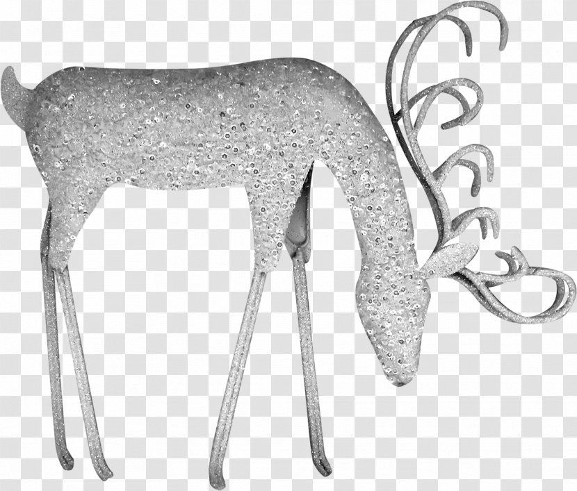 Reindeer Moose - Designer - Creative Silver Deer Transparent PNG