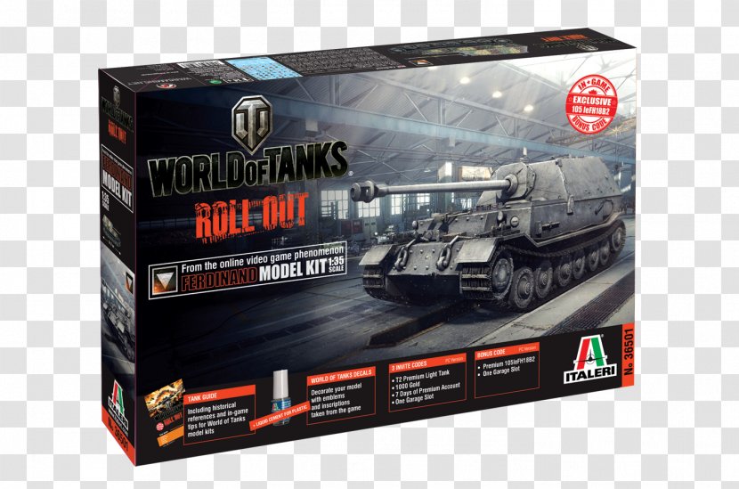 World Of Tanks Italeri Plastic Model Tiger I - Tank Transparent PNG