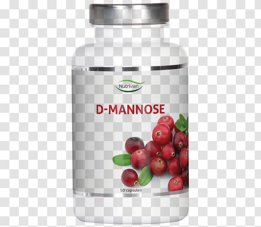 D-Mannose 500 Mg Nutrivian Magnesium Capsule Calcium - Superfood - Nutrição Transparent PNG