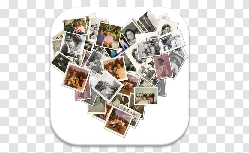 Family Collage Photomontage Picture Frames Sister - Heart - Colage Transparent PNG
