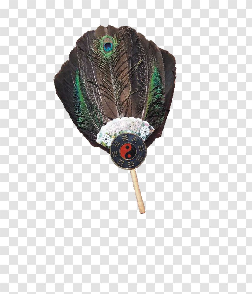 Feather Hand Fan Gratis - Commanding Officer - Kongming Transparent PNG