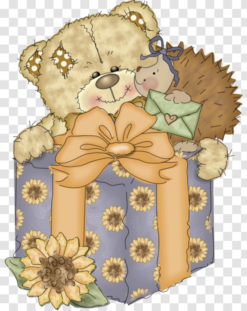 Bear Art Drawing - Flower - Patchwork Transparent PNG