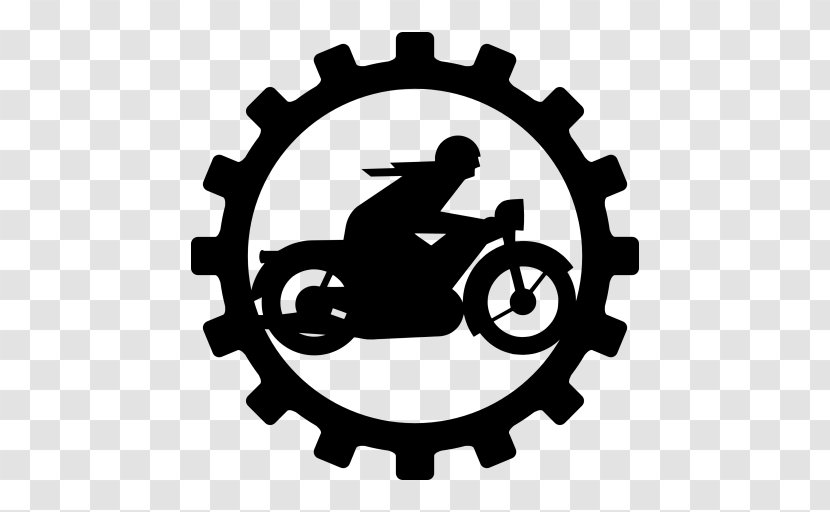 Circle Silhouette - Motorcycle - Wheel Emblem Transparent PNG