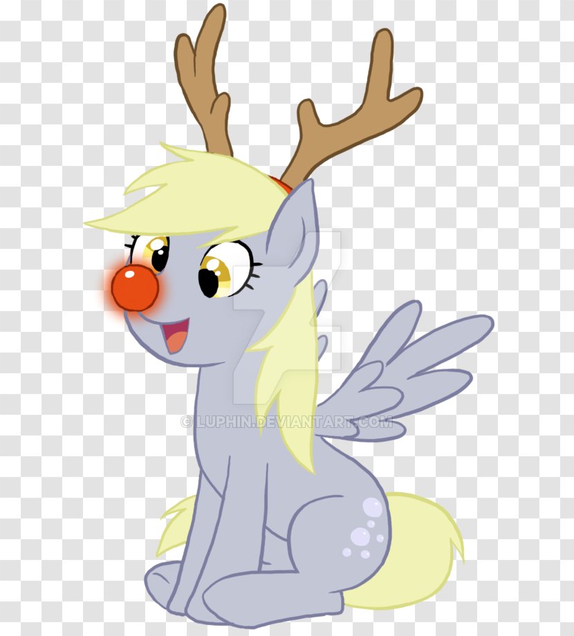 Reindeer Derpy Hooves Rudolph Pony - Art Transparent PNG