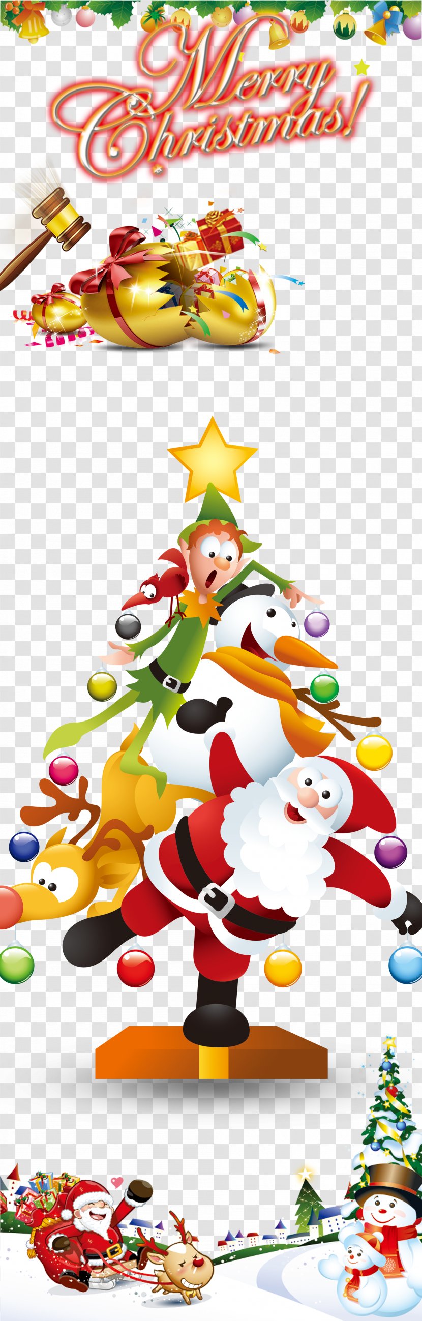 Christmas Holiday Clip Art - Greetings - Creative Transparent PNG