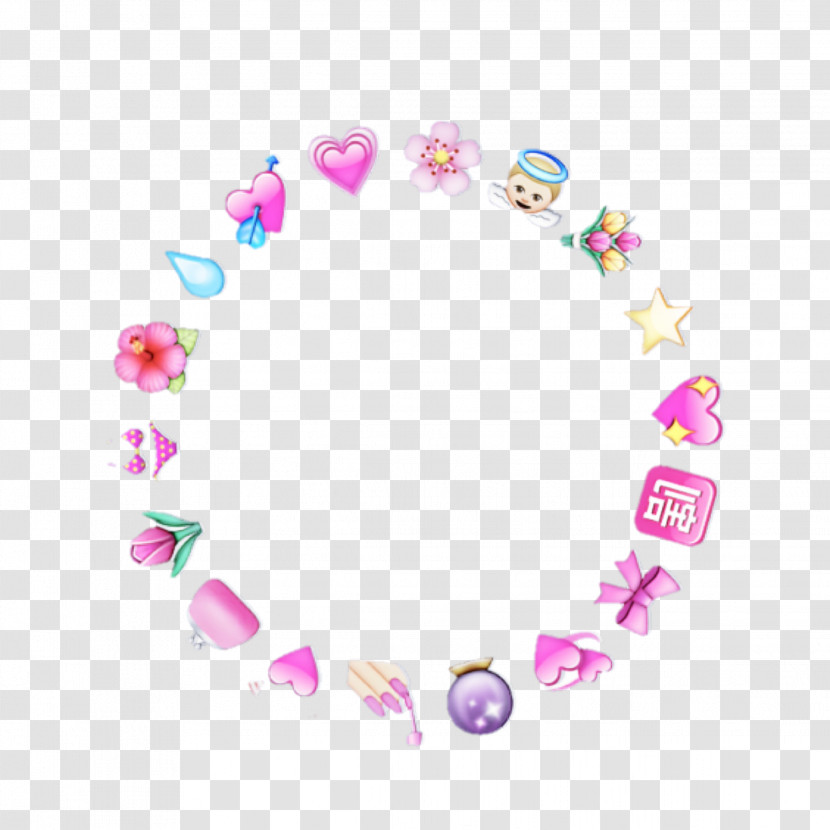 Pink Body Jewelry Heart Jewellery Circle Transparent PNG