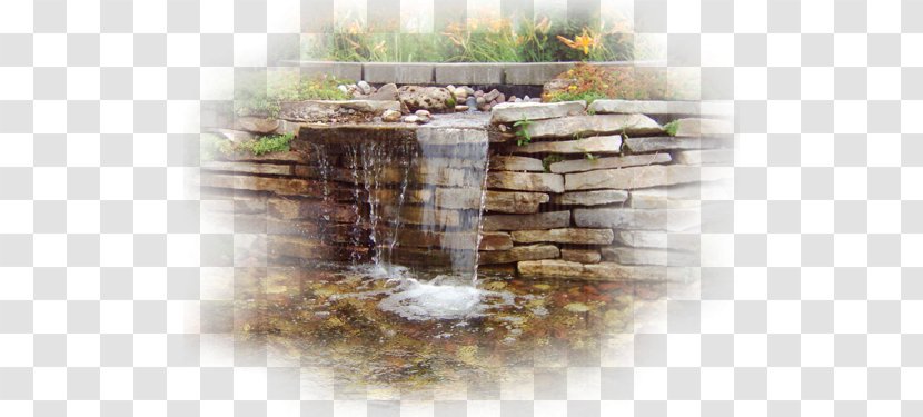 Body Of Water Landscape Nature Pond Waterfall - Drawing Transparent PNG