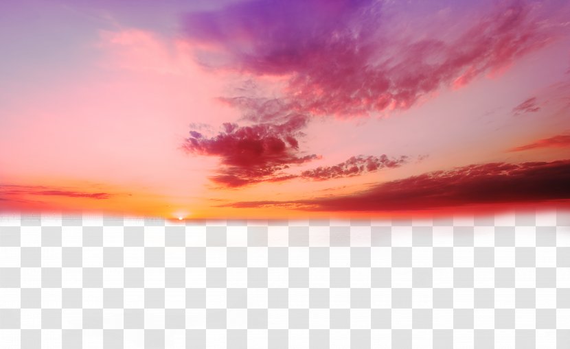 Red Sky At Morning Sunrise Wallpaper - Daytime - The With Clouds Transparent PNG