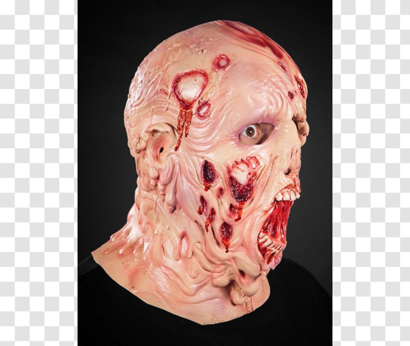 Latex Mask Acid Full Face Diving - Silhouette - Maska Transparent PNG