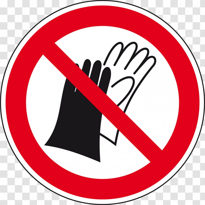 Warning Sign Sticker ISO 7010 Glove - Trademark - Usar Transparent PNG