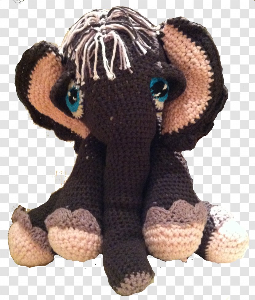 Crochet Amigurumi Stuffed Animals & Cuddly Toys Elephants African Elephant - Wool Transparent PNG