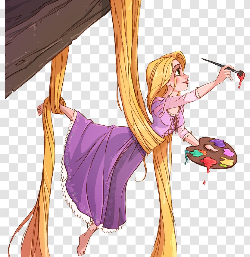 Rapunzel The Walt Disney Company Fan Art Drawing Clip - Heart - Watercolor Transparent PNG