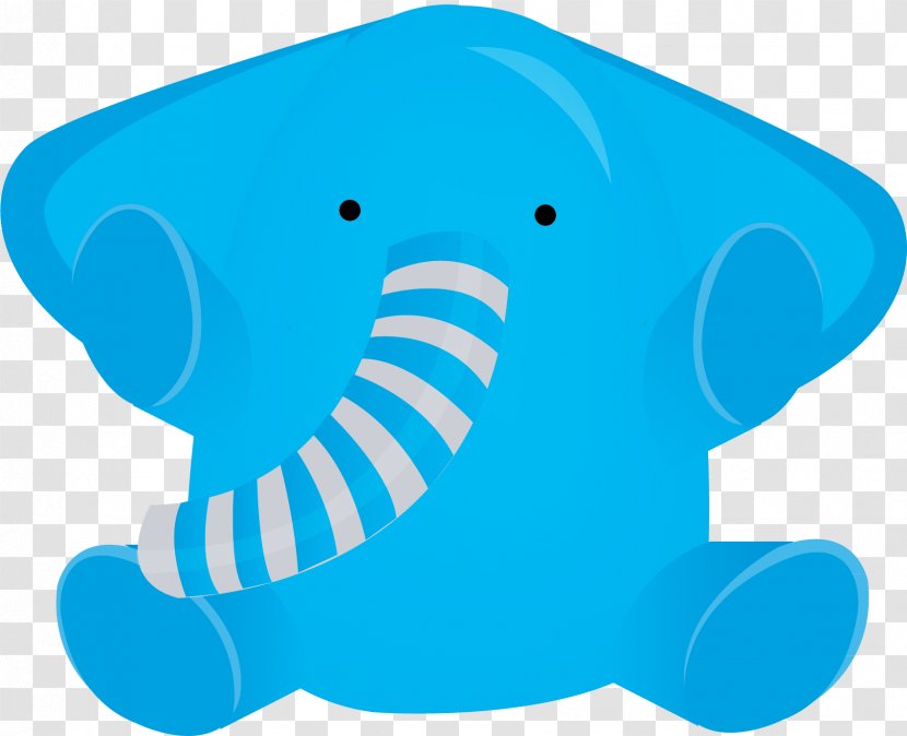Elephant Clip Art Vector Graphics - Blue Transparent PNG