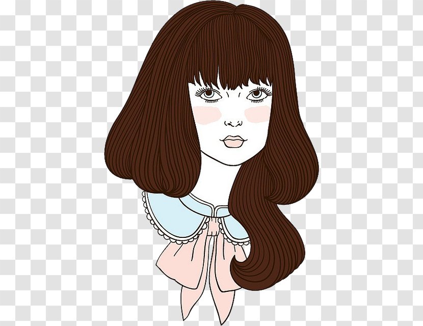 Cartoon Drawing Illustration - Frame - Hand-drawn Hair Beauty Transparent PNG