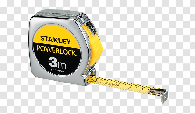 Stanley Hand Tools Tape Measures Black & Decker - Tool - Yellow Measure Transparent PNG