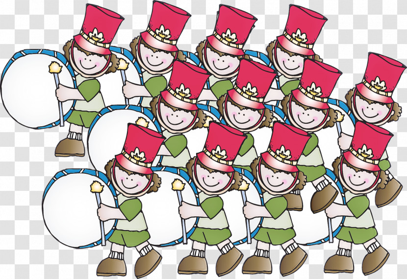 Cartoon Christmas Eve Team Christmas Transparent PNG