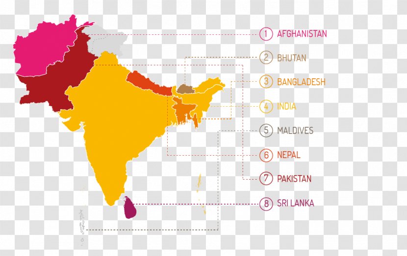 South Asia The World Factbook Map Child Marriage Transparent PNG