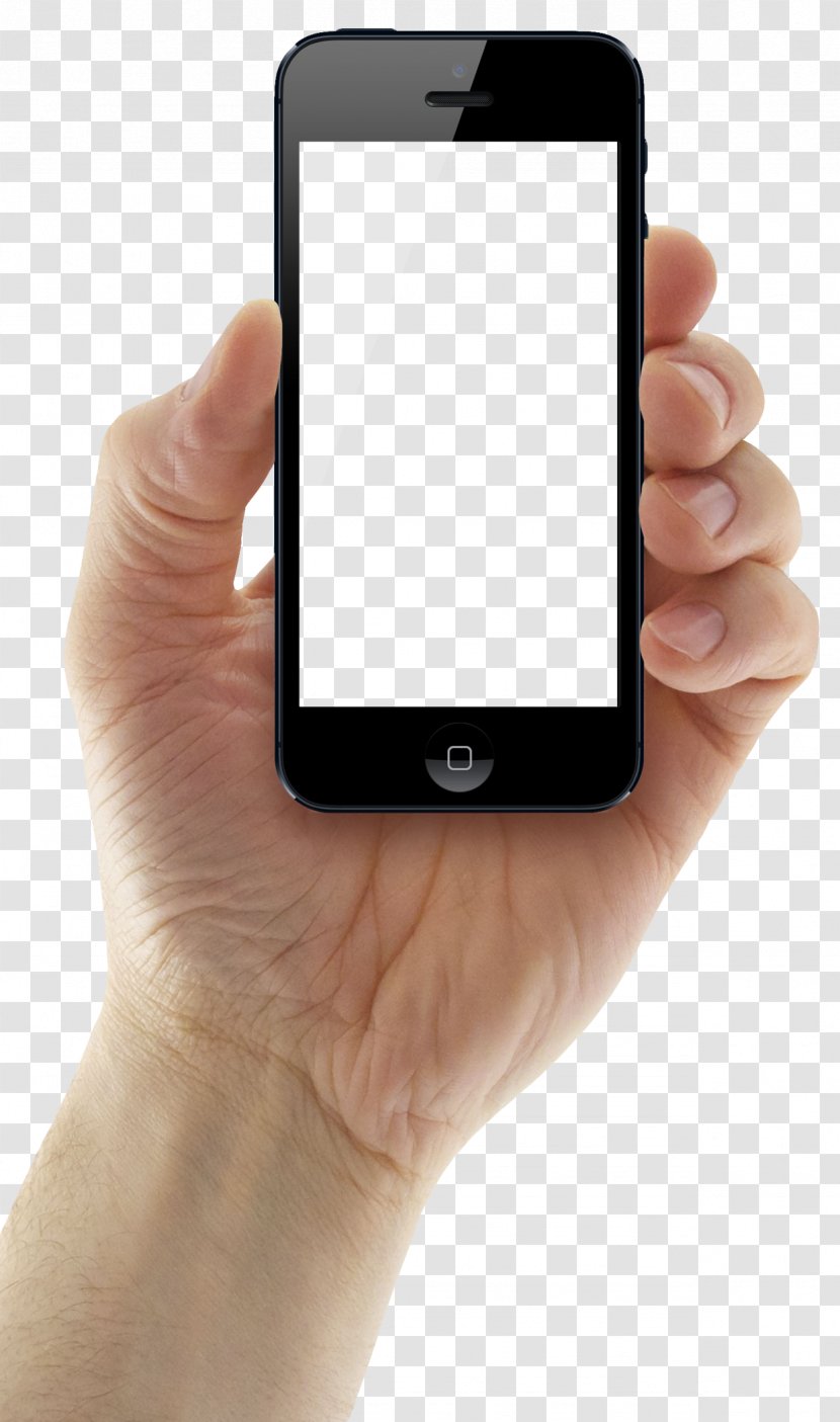 Mobile App Smartphone - Technology - Hand Holding IPhone ImagePix Transparent PNG