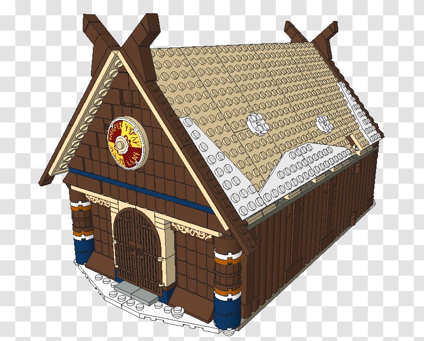 Longhouse Lego Vikings - Historic Brick Wall Section Transparent PNG