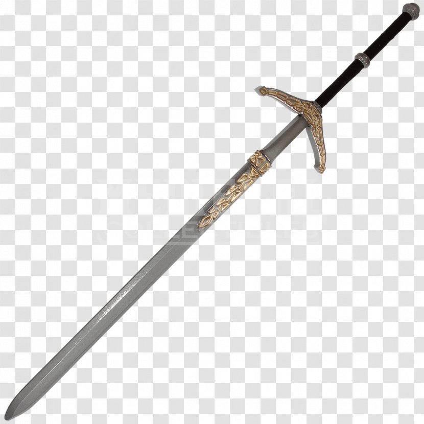 Excalibur Knightly Sword Weapon King Arthur - Hilt Transparent PNG