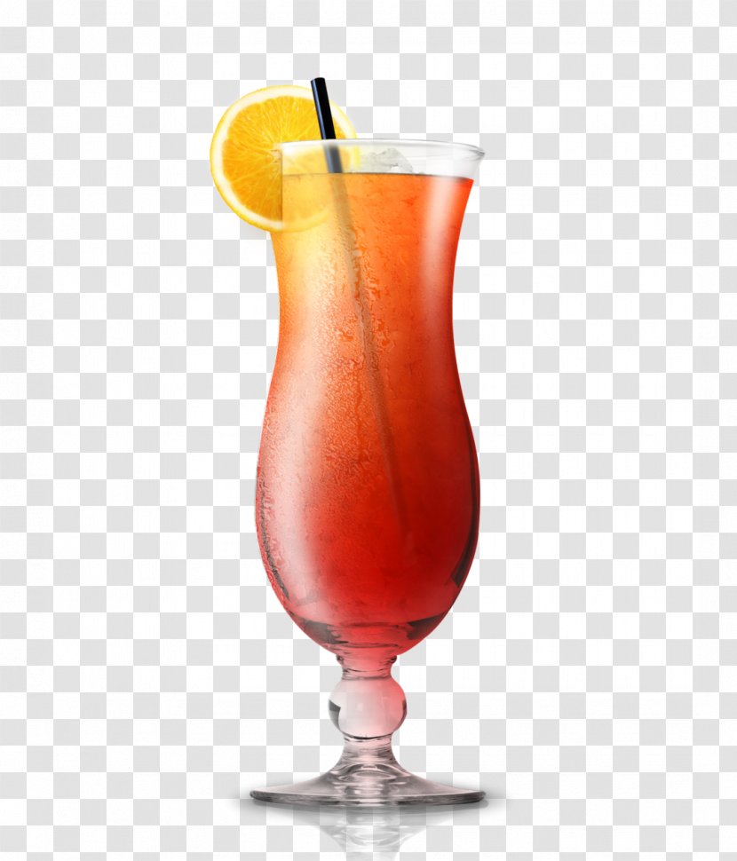 Hurricane Cocktail Light Rum Orange Juice - Silhouette Transparent PNG