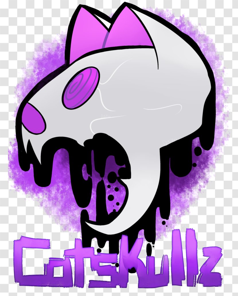 Snout Pink M Character Clip Art - Cat Skull Transparent PNG
