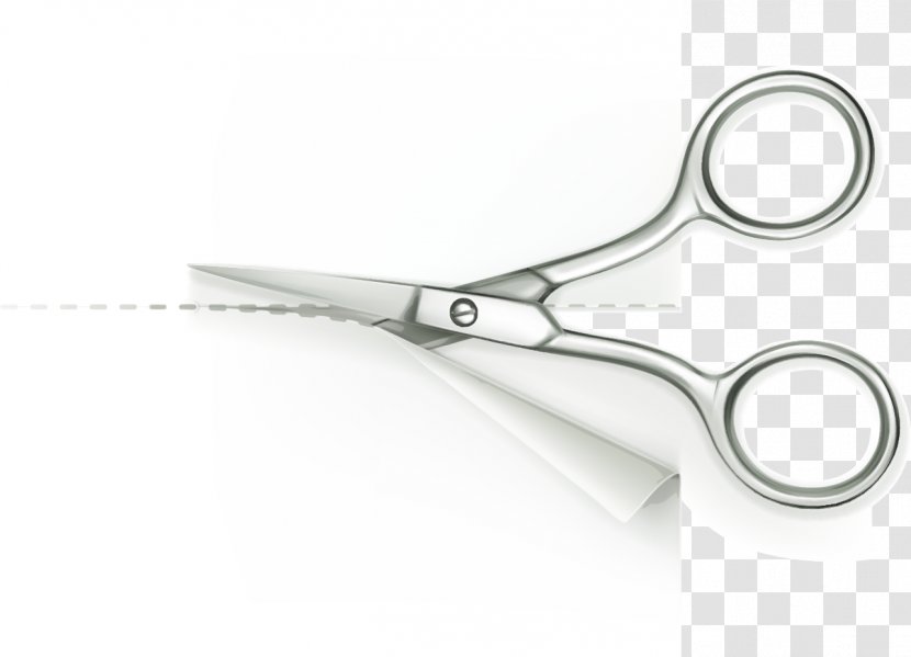 Paper Scissors Euclidean Vector Illustration - Hardware - Fine Transparent PNG