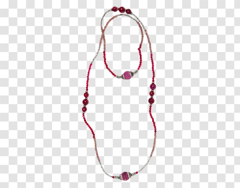 Necklace Bead Body Jewellery Magenta Transparent PNG